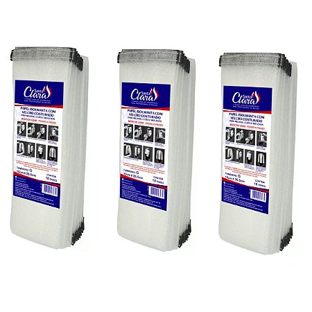 Papel Isolmanta G Para Mechas Com Fechamento 10x26cm 54 Un