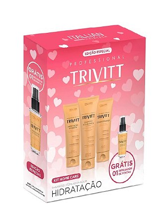 Kit Home Care Trivitt Hidratação com Reparador De Pontas