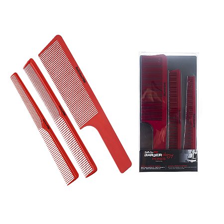 Kit de Pentes Babyliss Pro Red Barberology