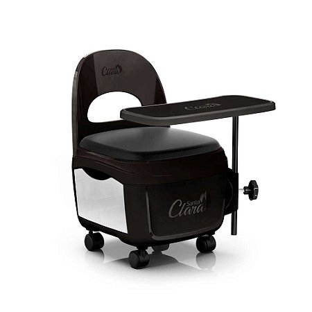 Cadeira Cirandinha Para Manicure Pedicure Com Gaveta E Mesa