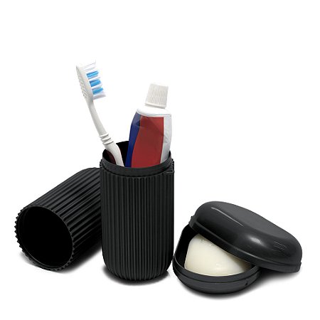 Kit de Higiene Porta Escova + Saboneteira - Santa Clara