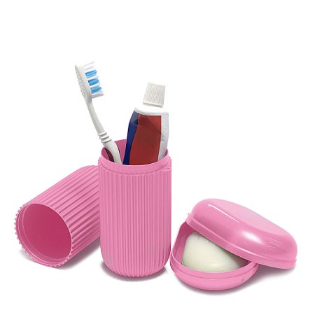 Kit de Higiene Porta Escova + Saboneteira - Santa Clara