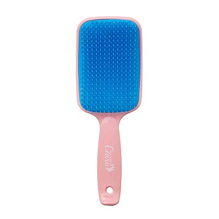 Escova De Cabelo Flex Color Com Cerdas Flexíveis Azul e Rosa