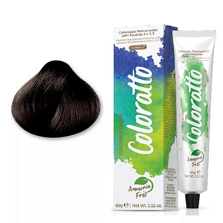 Coloratto Castanho Escuro 3.0 - 60g Coloração Sem Amônia