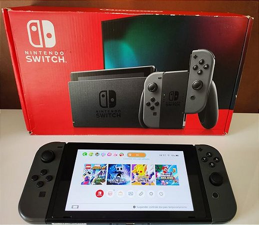 Console - Nintendo Switch com case + jogo ( USADO ) - Rodrigo Games