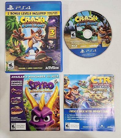 Crash Bandicoot N. Sane Trilogy - PS4 ( USADO )