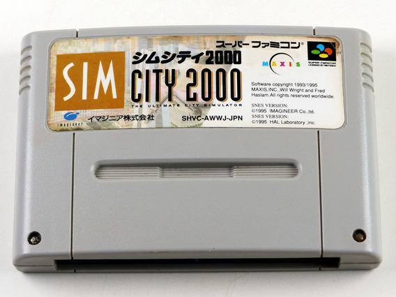 Sim City 2000 - Famicom  Super Nintendo - JP Original ( USADO )