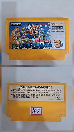 Super Mario bros 3 - Nintendo Famicom - Family Computer ( USADO )