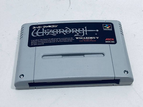 Wizardry 5 - Famicom  Super Nintendo - JP Original ( USADO )