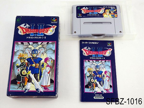 Dragon Quest 1.2 ( CIB ) - Famicom  Super Nintendo - JP Original ( USADO )