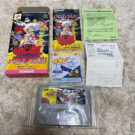 Parodius Da! ( CIB ) - Famicom  Super Nintendo - JP Original ( USADO )
