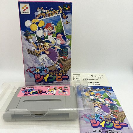 Pop'n TwinBee ( CIB ) - Famicom  Super Nintendo - JP Original ( USADO )