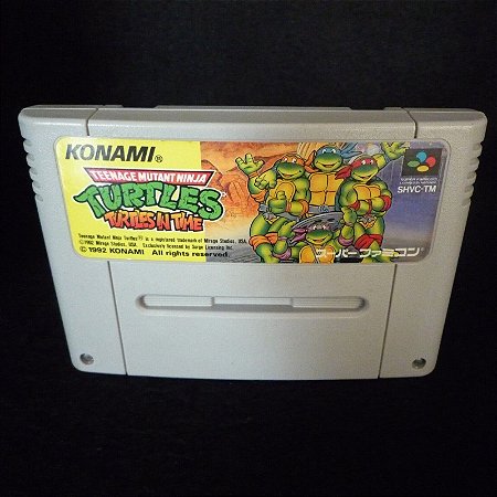 TEENAGE MUTANT NINJA TURTLES IN TIME - Famicom  Super Nintendo - JP Original ( USADO )
