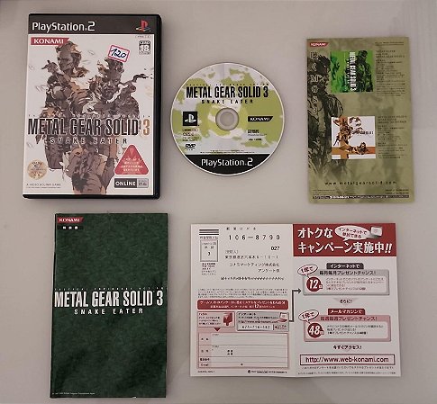 Metal Gear Solid 3 - PS2 japonês ( USADO )