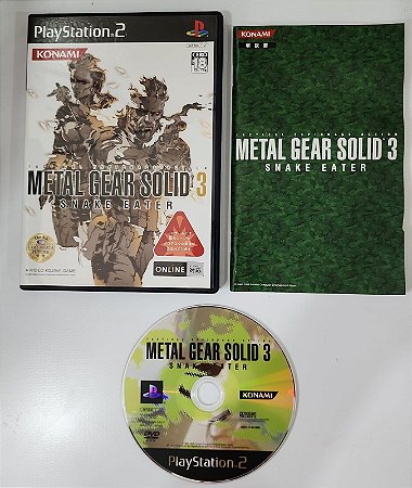 Metal Gear Solid 3 - PS2 japonês ( USADO )