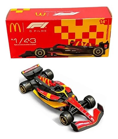Miniatura Carro Formula 1 Mc Donalds F1 O Filme 1/43 Escolha Vermelho