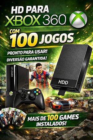 HD com 100 Jogos - Xbox 360 ( NOVO )