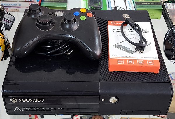 Console Xbox 360 Com jogos ( USADO )