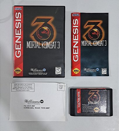 Mortal Kombat 3 - Mega Drive CIB ( USADO )
