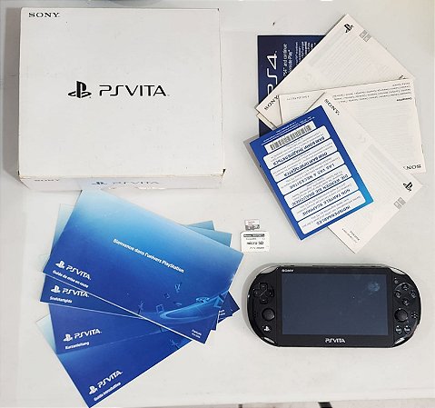Console PS Vita Slim Desbloqueado com Cartão de 128GB ( USADO )