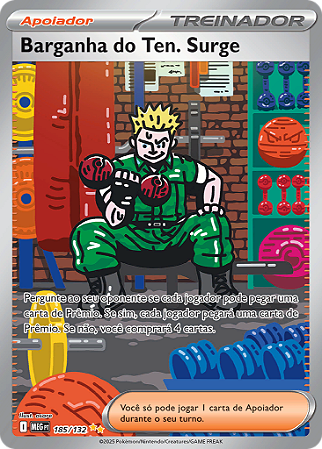 Barganha do Ten. Surge (185/132) ( Foil - Megaevolução NM )