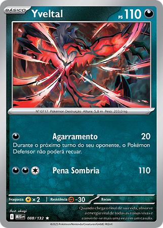 Yveltal (088/132) ( Rara - Megaevolução NM )