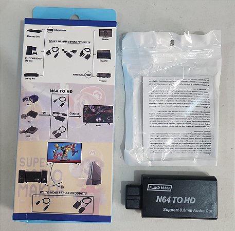 Adaptador HDMI - Super Nintendo, Nintendo 64 e Game Cube