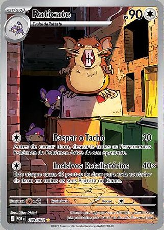 Raticate (099/88) ( Foil - Equilibrio Perfeito NM )