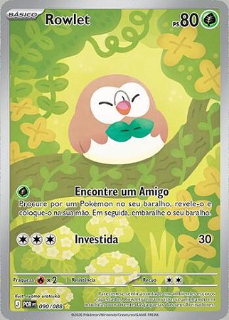 Rowlet (090/88) ( Foil - Equilibrio Perfeito NM )