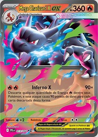 Mega Charizard X ex (013/094) ( Foil - Fogo Fantasmagórico NM )