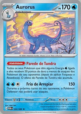 Aurorus (024/88) ( Reverse Foil - Equilibrio Perfeito NM )