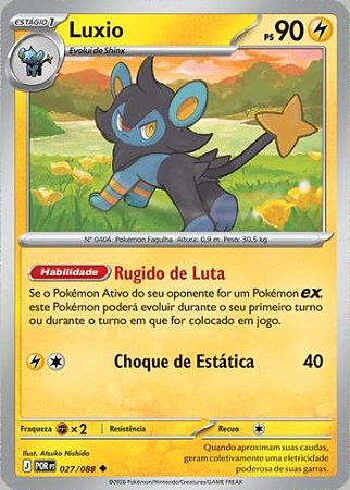 Luxio (027/88) ( Normal - Equilibrio Perfeito NM )