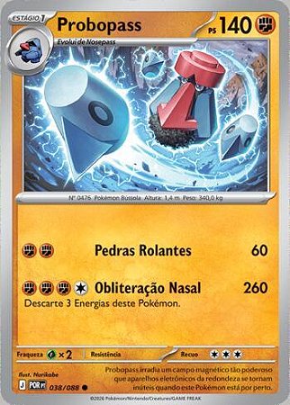 Probopass (038/88) ( Normal - Equilibrio Perfeito NM )