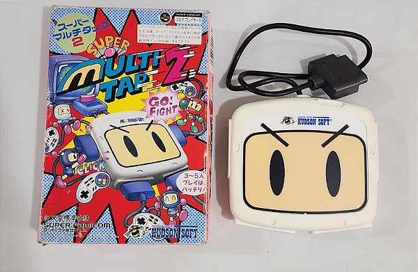 Multitap Bomberman na Caixa - Famicom Super Nintendo - JP Original ( USADO )