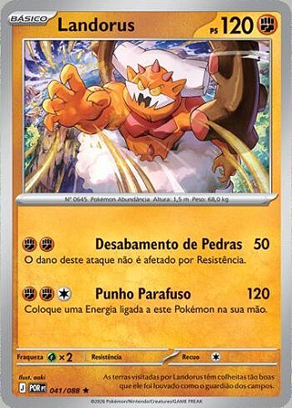 Landorus (041/88) ( Foil - Equilibrio Perfeito NM )
