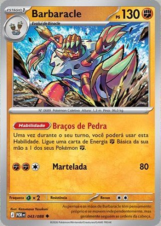 Barbaracle (043/88) ( Normal - Equilibrio Perfeito NM )