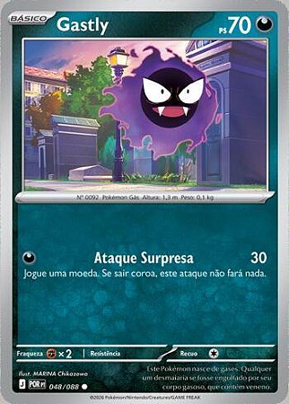 Gastly (048/88) ( Reverse Foil - Equilibrio Perfeito NM )
