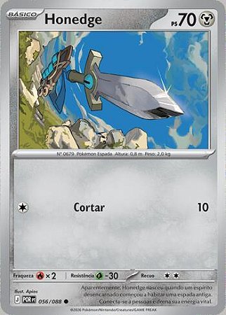 Honedge (056/88) ( Normal - Equilibrio Perfeito NM )