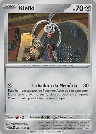 Klefki (059/88) ( Normal - Equilibrio Perfeito NM )