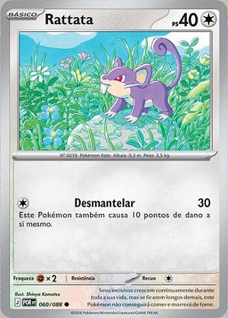 Rattata (060/88) ( Reverse Foil - Equilibrio Perfeito NM )