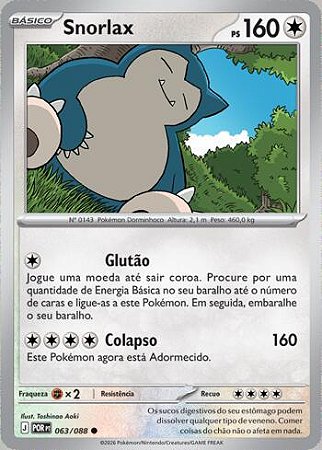 Snorlax (063/88) ( Normal - Equilibrio Perfeito NM )
