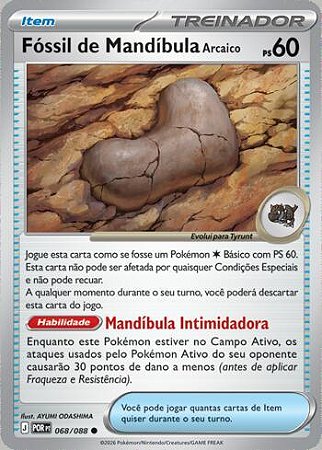 Fóssil de Mandíbula Arcaico (068/88) ( Normal - Equilibrio Perfeito NM )