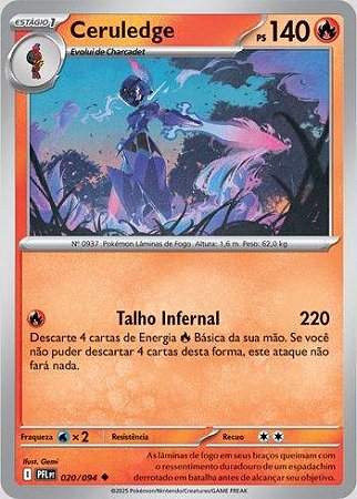 Ceruledge (020/094) ( Normal - Fogo Fantasmagórico NM )