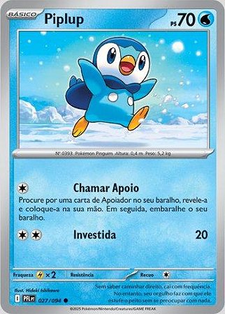 Piplup (027/094) ( Normal - Fogo Fantasmagórico NM )