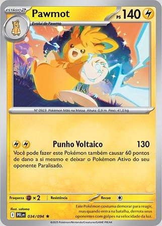 Pawmot (034/094) ( Foil - Fogo Fantasmagórico NM )