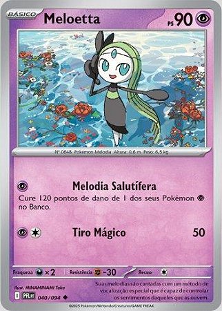 Meloetta (040/094) ( Reverse Foil - Fogo Fantasmagórico NM )