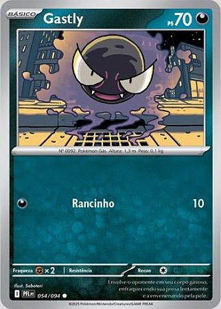 Gastly (054/094) ( Normal - Fogo Fantasmagórico NM )