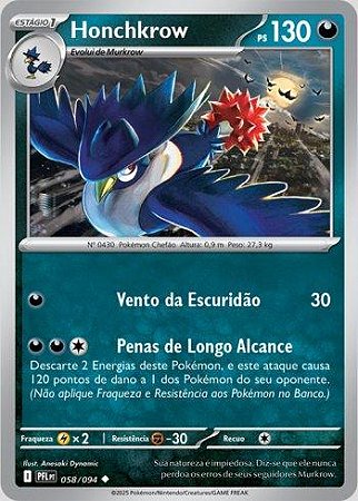 Honchkrow (058/094) ( Normal - Fogo Fantasmagórico NM )