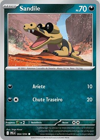 Sandile (064/094) ( Normal - Fogo Fantasmagórico NM )