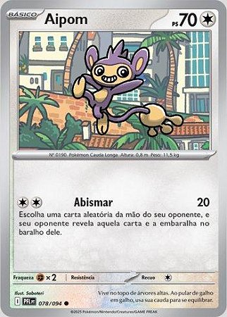 Aipom (078/094) ( Normal - Fogo Fantasmagórico NM )